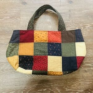 Large Handmade Quilted Cloth Patchwork Tote Shoulder Bag Purse